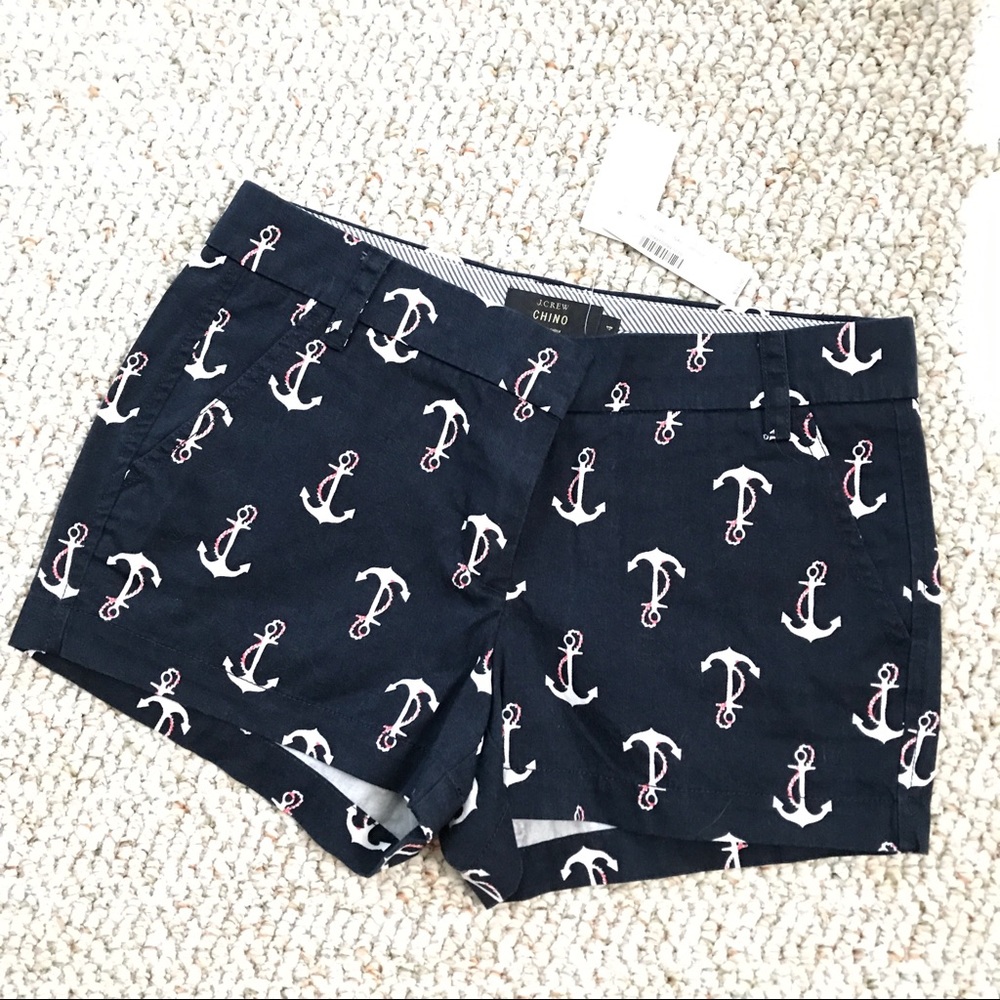 NWT J.Crew Anchor Chino Shorts